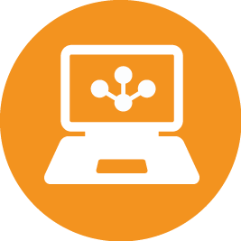 Graphic depicting computer connection